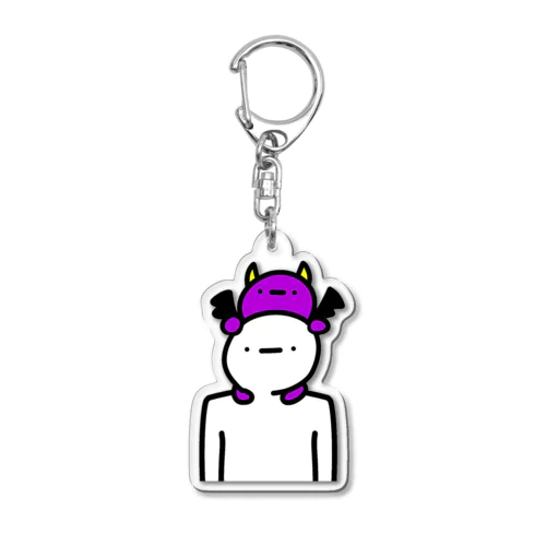 悪魔に取りつかれた人 Acrylic Key Chain