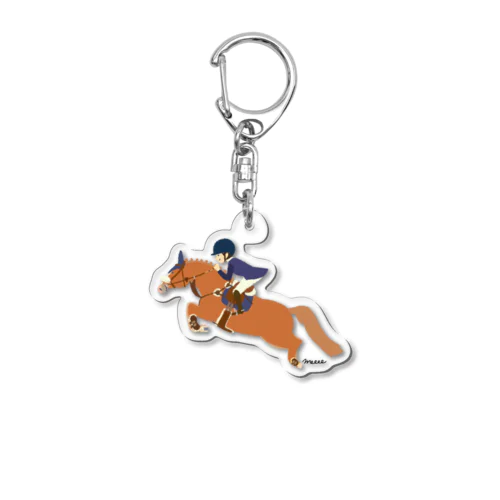 障害馬術２ Acrylic Key Chain