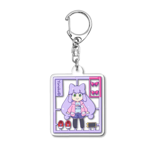 よなこちゃん　プラキット風 Acrylic Key Chain