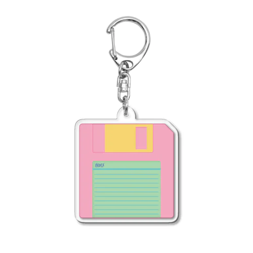 フロッピーディスク #1 Acrylic Key Chain