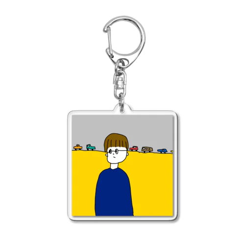 めがね高速 Acrylic Key Chain