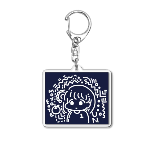 もやもやガール Acrylic Key Chain