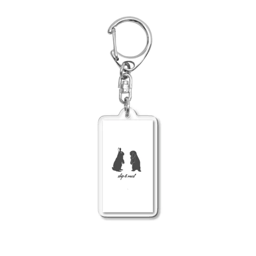 シルエットship & mast Acrylic Key Chain