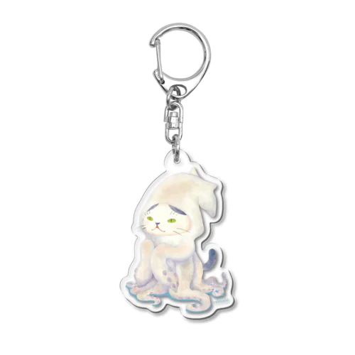 イカサマネコ Acrylic Key Chain