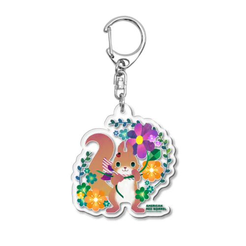 アメリカアカリスくん Acrylic Key Chain