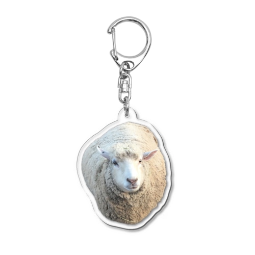 羊のユキちゃん(香箱座り) Acrylic Key Chain
