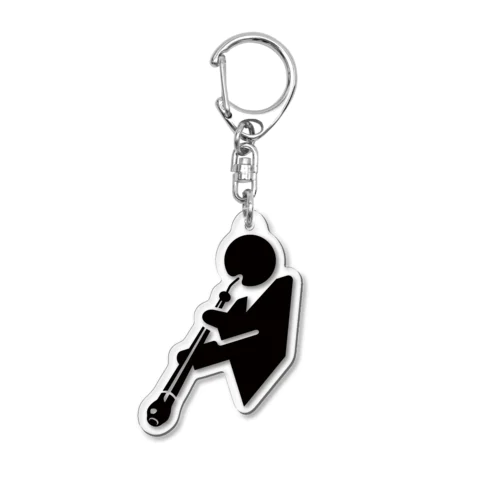 イングリッシュホルン演奏ピクトさん Acrylic Key Chain