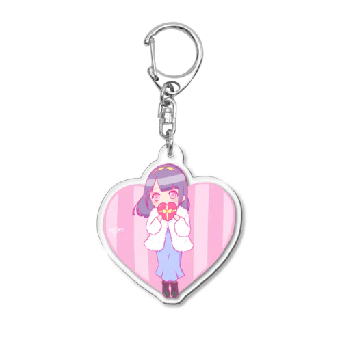 もじもじことり Acrylic Key Chain