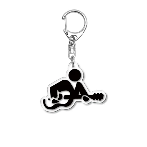 アコギ演奏ピクトさん Acrylic Key Chain