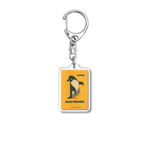 チェコ・プラハ動物園　ペンギン　 Acrylic Key Chain