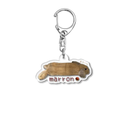 marron Acrylic Key Chain