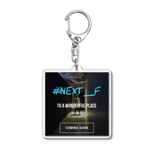 #Next_F Acrylic Key Chain