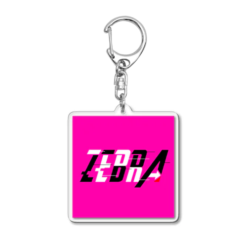 躍動Zebra Acrylic Key Chain