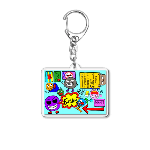 Freedom Acrylic Key Chain