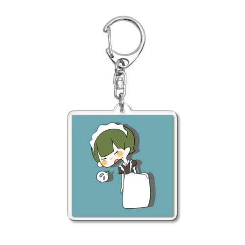 スカートの丈が長いメイドさん Acrylic Key Chain