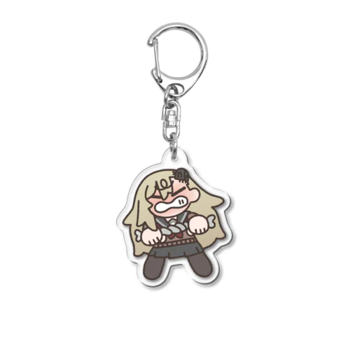 口座を雑巾絞りするまたんごむちゃん Acrylic Key Chain