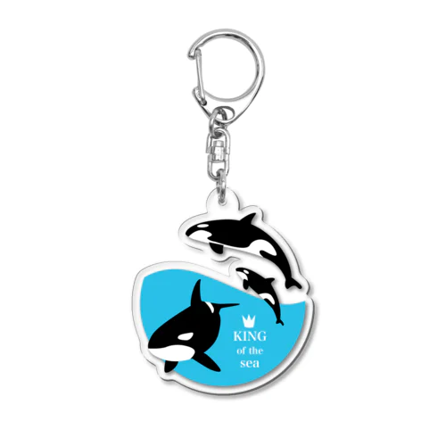 海の王者シャチ Acrylic Key Chain