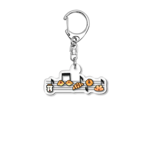 パンの五線譜 Acrylic Key Chain