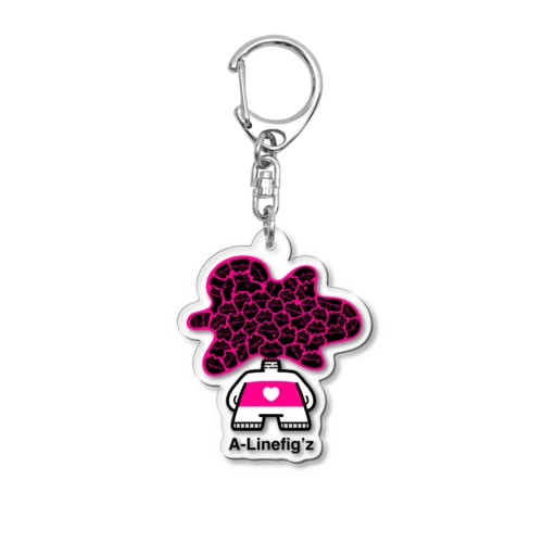 A-Linefig'z くろもんわらわら Acrylic Key Chain