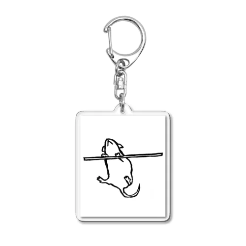 よじ登るパンダマウス Acrylic Key Chain