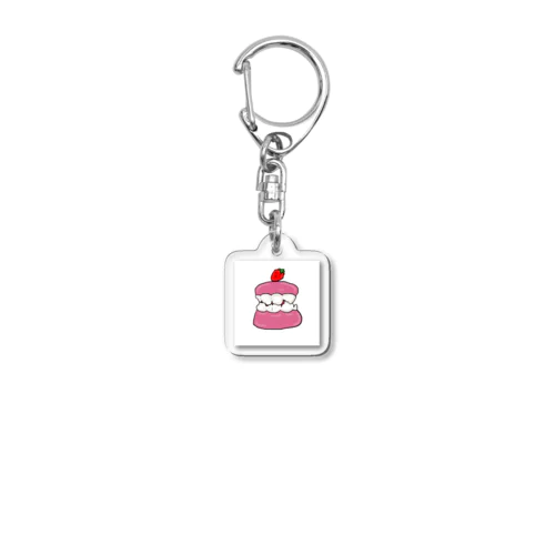 いちご歯茎ケーキ Acrylic Key Chain