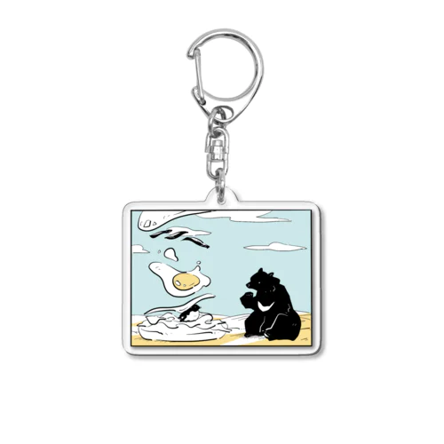 バーガーの降る昼 Acrylic Key Chain