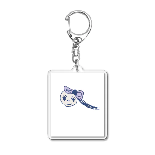 女の子　パープル Acrylic Key Chain