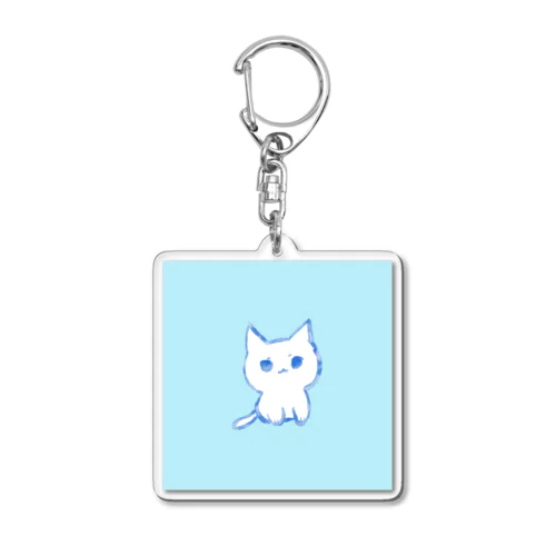 ちいさいねこアクリルキーホルダー🟦🐈✨ Acrylic Key Chain