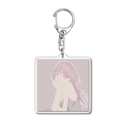 Pinkgirl Acrylic Key Chain