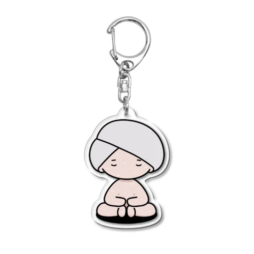 サウナのしせい あぐらちゃん Acrylic Key Chain