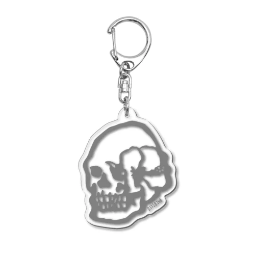 Skull vase "GR" Acrylic Key Chain