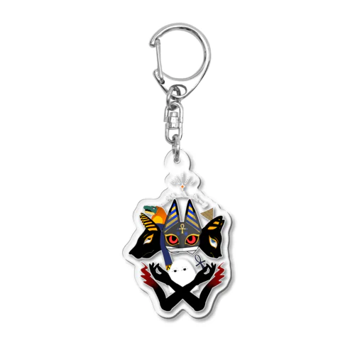 エジプト神話概念　狐面 Acrylic Key Chain