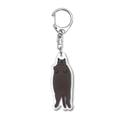 Chubby cat (ぽっちゃり) Acrylic Key Chain