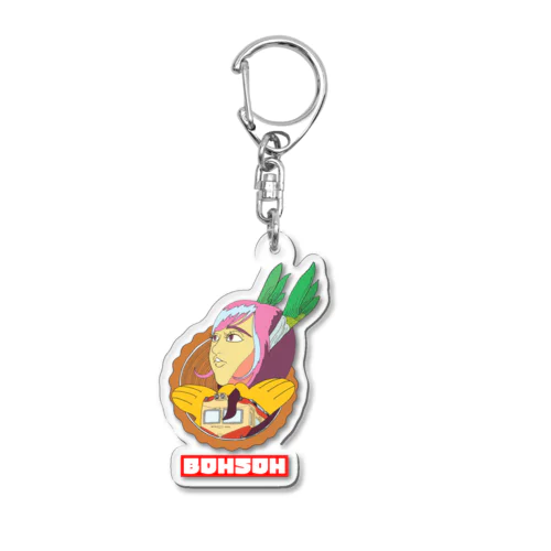 【終了】5/16月～5/31火・銚子電鉄ヘッドマーク／カコ鉄！房総で暴走！BOHSOH！ Acrylic Key Chain