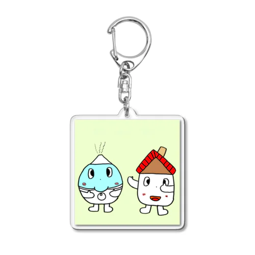 いえくんとかしつきくん Acrylic Key Chain