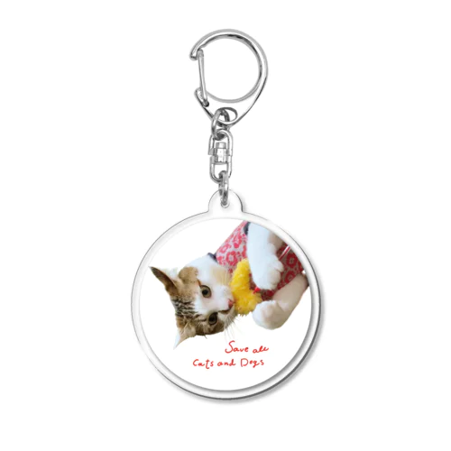 えびっこエース by musubiyori Acrylic Key Chain