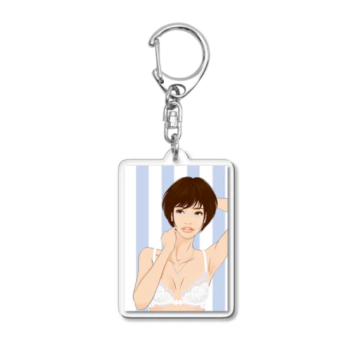 Girls IN White (BUP) Acrylic Key Chain