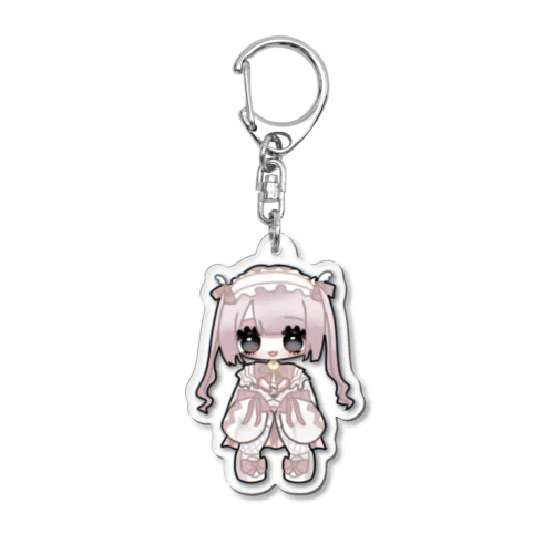 量産型おんなのこ白ピンク Acrylic Key Chain