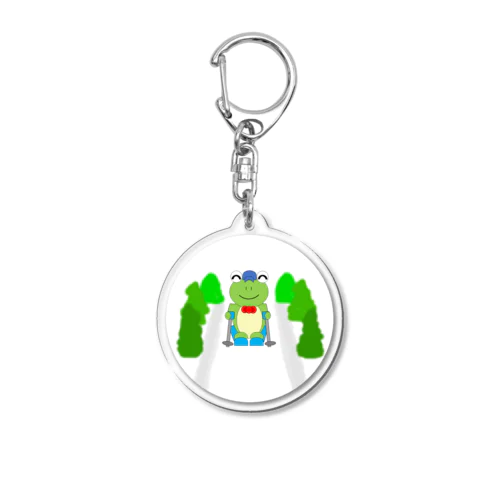 スキーとかえるさん Acrylic Key Chain