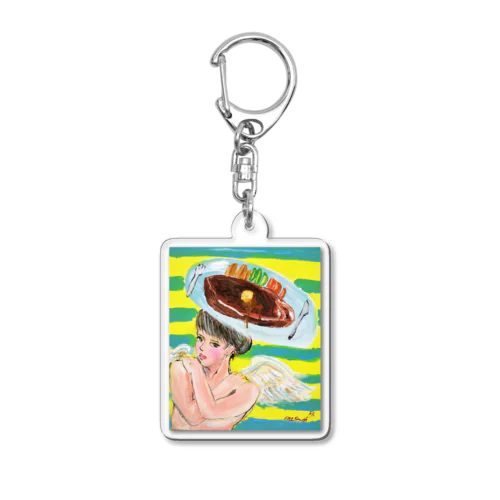 ステーキガール Acrylic Key Chain