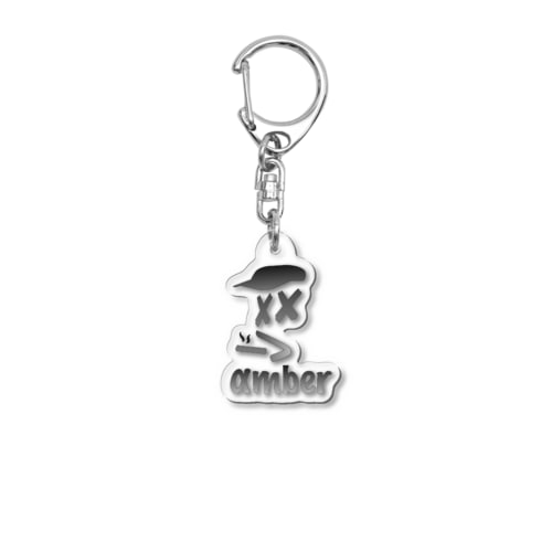 amber#5「smoke」 Acrylic Key Chain