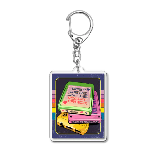 Made to Rock Hard Acrylic Key Chain