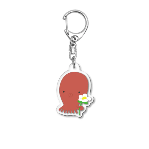 花屋のタコ Acrylic Key Chain