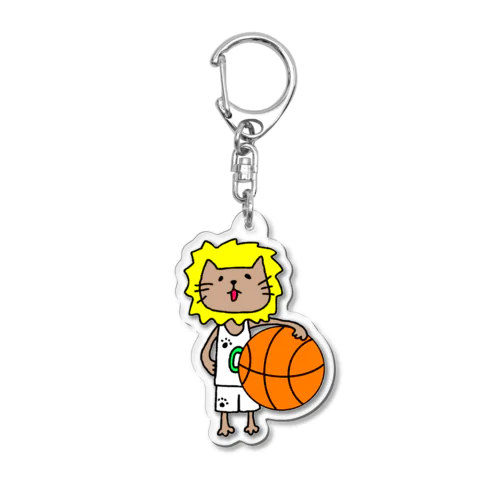 らいおんとバスケットボール Acrylic Key Chain