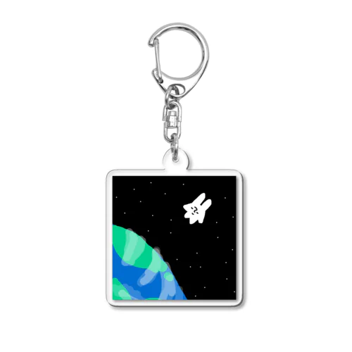 『宇宙に漂う』 Acrylic Key Chain