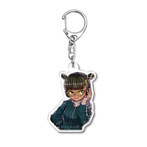 メガネ子ちゃん Acrylic Key Chain