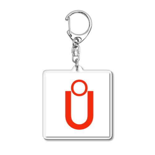 OU  レッド Acrylic Key Chain