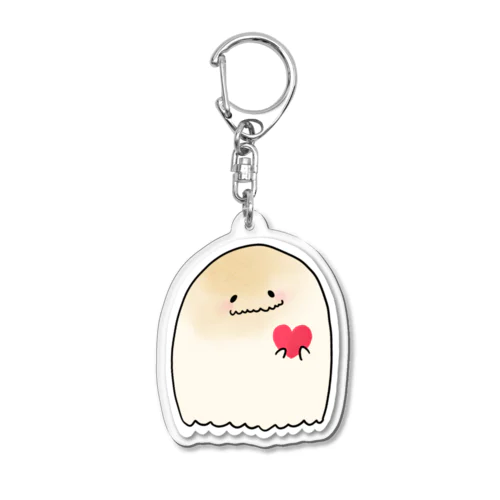 もちもちおばけ-ValentineHeart- Acrylic Key Chain