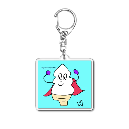 スーパーアイスクリームマン　 Acrylic Key Chain