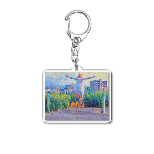 彩花は危険を超えてゆく Acrylic Key Chain